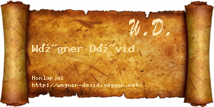 Wágner Dávid névjegykártya